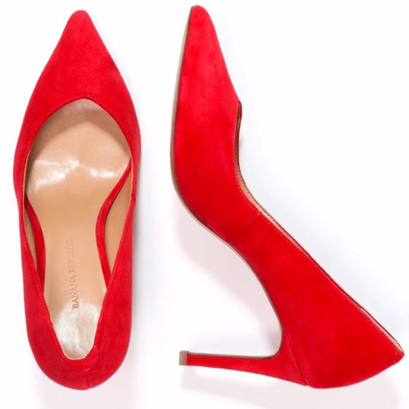 Banana Republic Classic Red Madison 12-Hour Pumps - Picture 1 of 5
